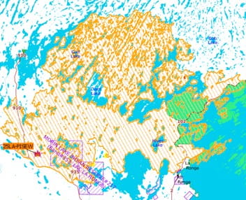 Map of PISEW Fire on June 18